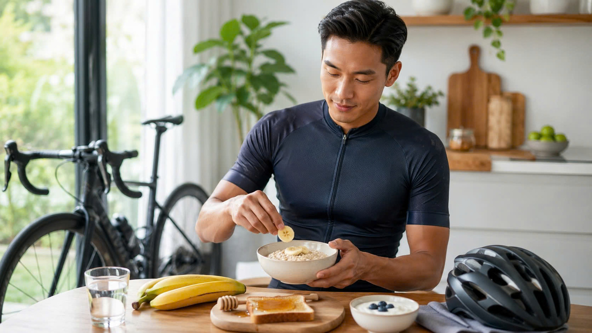 dinh dưỡng trước khi đạp xe